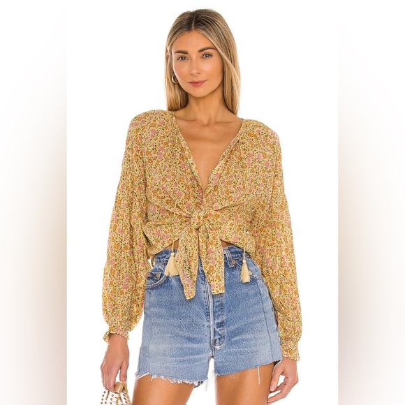 Spell Tops - Rae Blouse in Daisy Yellow